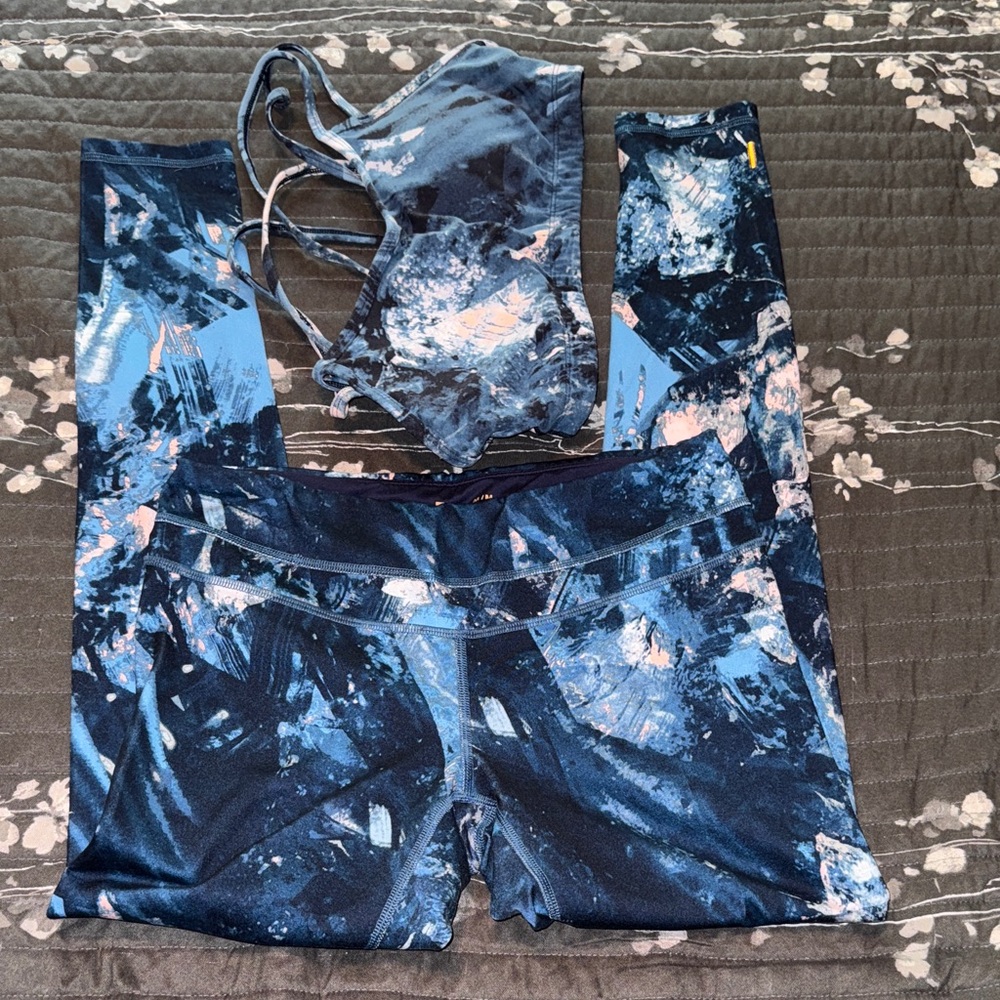 Lucy Navy and Orange Activewear